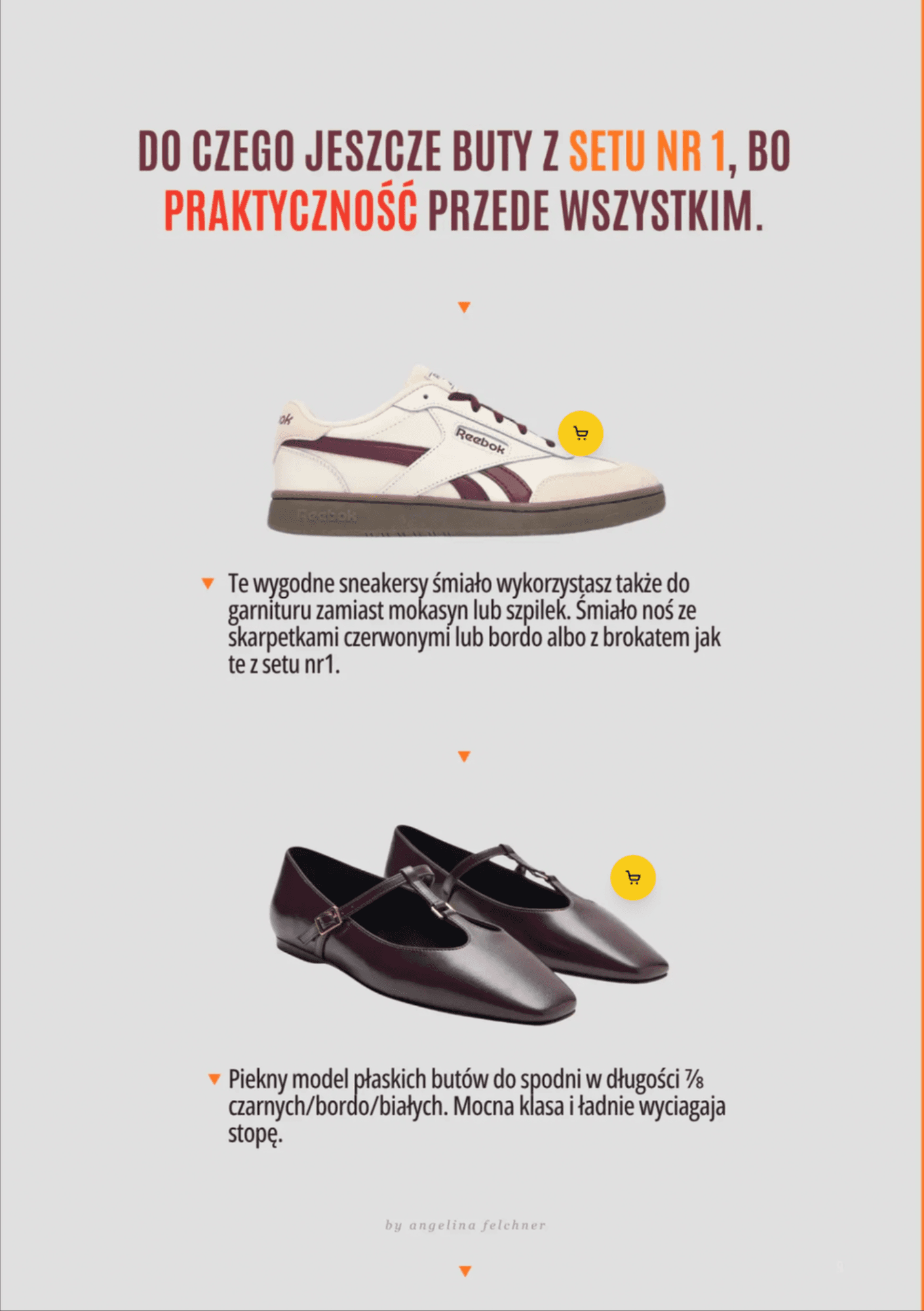 Modobook — przykładowa strona wydania: stylizacje, porady modowe i gotowe sety